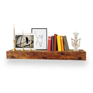 Northbeam SLF0430015010 60 inch Rustic Fireplace Mantel Shelf