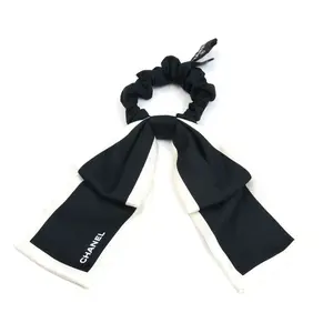 Pre-owned CHANEL Silk Small Leather Goods Scrunchie