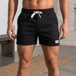 Men's  5 Inch Cotton Athletic Sweat Shorts with Pockets - Comfortable Breathable Gym Workout Running Training Casual Shorts for Men Perfect for Sports Jogging Fitness Outdoor Activities