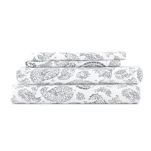 Coarse Paisley Pattern 4-Piece Sheet Set