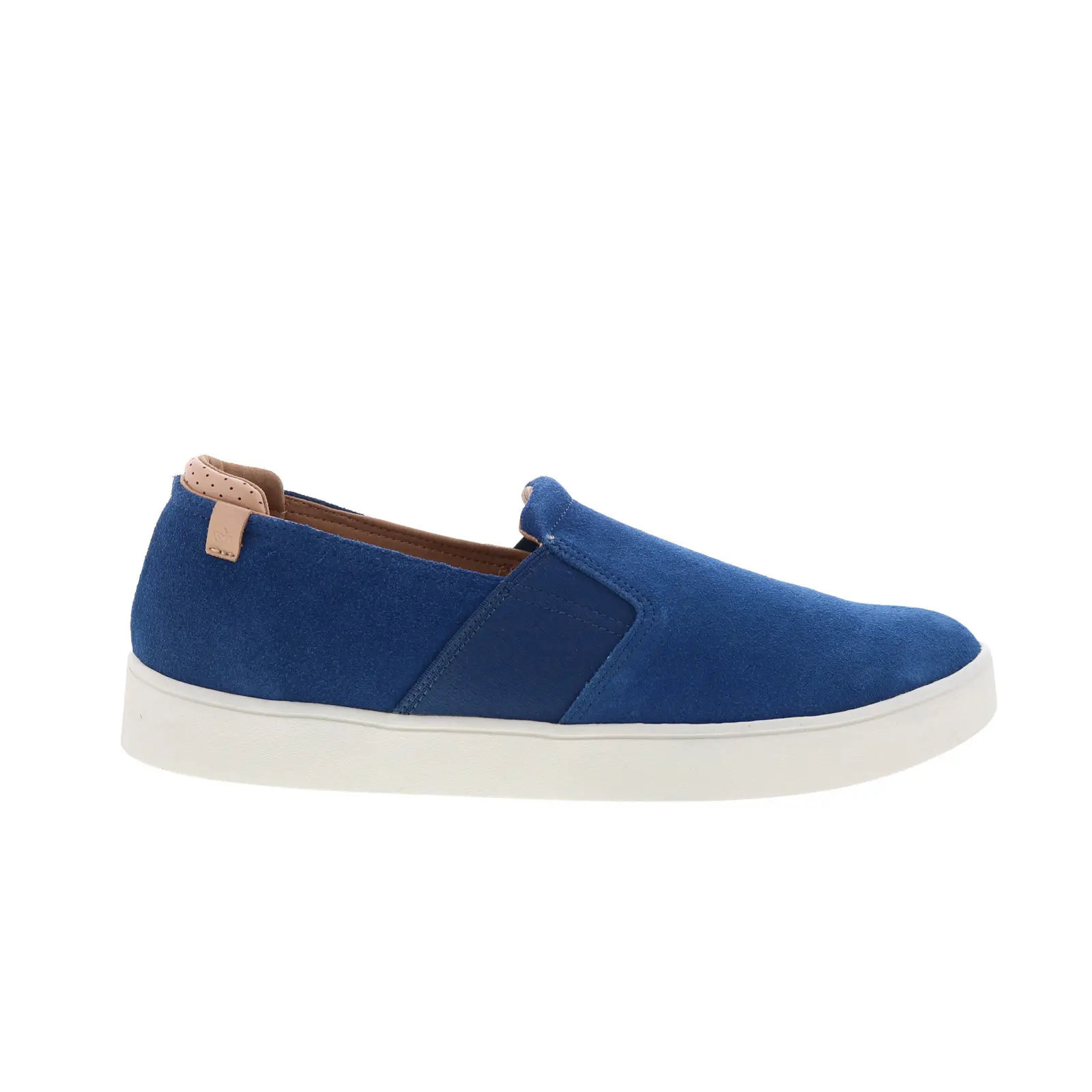 Spenco Backside Slip-On SP2004NVY Mens Blue Suede Lifestyle Sneakers Shoes