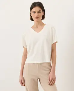 Women's Organic Vintage Jersey V-Neck Tee