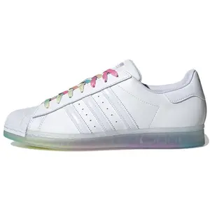 Adidas Originals Superstar Leather Low-Top Casual Athletic Footwear - Men's & Women's White Shoe, Trainer