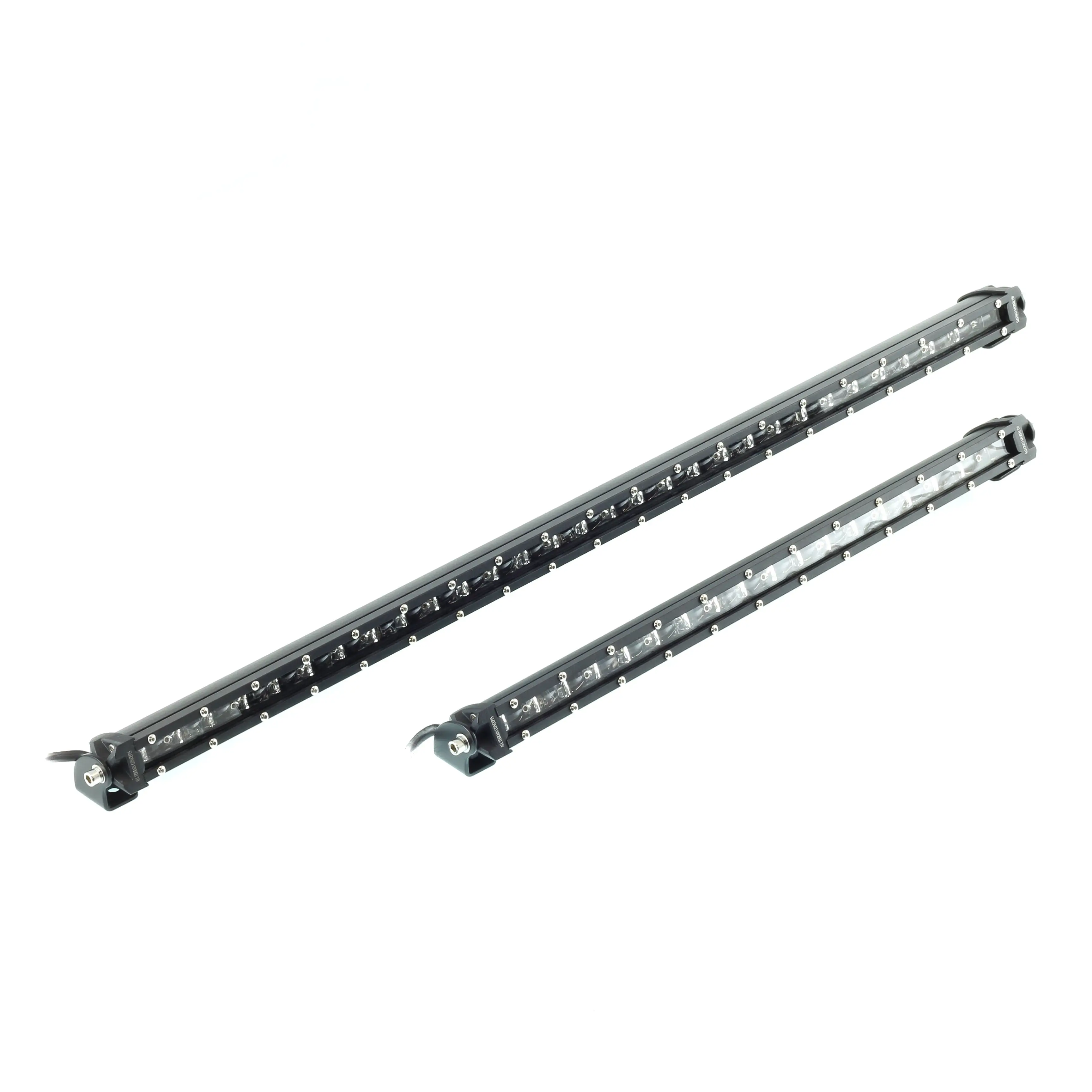 Stealth 50in SUPER SLIM Series Automotive & Construction Vehicle Light Bar, 1in Tall, 2in Deep, 12VDC, Aluminum & Polycarbonate Housing, High-Output Combination Flood/Spot Beam, DT Connectors, IP68 Work Lights, 2m Cable