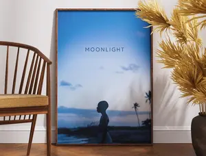 Moonlight Movie Poster, Print Film Poster, Wall Art, Retro Vintage Poster, Barry Jenkins, Gift for Her, Mahershala Ali, Movie Lovers Gift