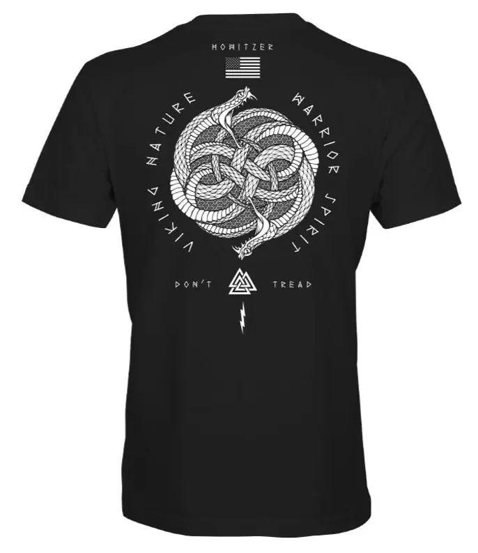 Howitzer Men's Viking Tread T-Shirt - Soft 100% Cotton, Patriotic Military Graphic, Supports American Heroes, Tops, Shortsleeve, Casual