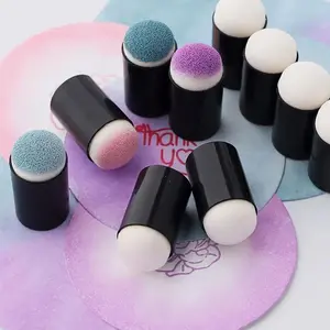 60pcs Finger Painting Sponge Set - Craft Daubers for Card Making, Painting, Stamping, Ink - Drawing Project, for Ink Blending