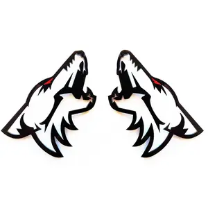 2x Custom Fender Emblem Badges Coyote Redeye for Ford Mustang 5.0L GT V8 Shelby Cobra