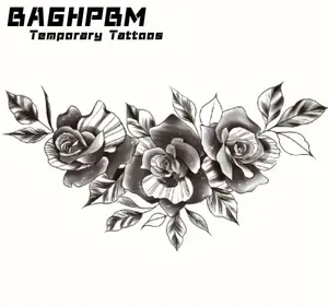 BAGHPBM Women's Waterproof Temporary Tattoo Stickers for All Skin (Beauty & Personal Care Makeup Accessory)