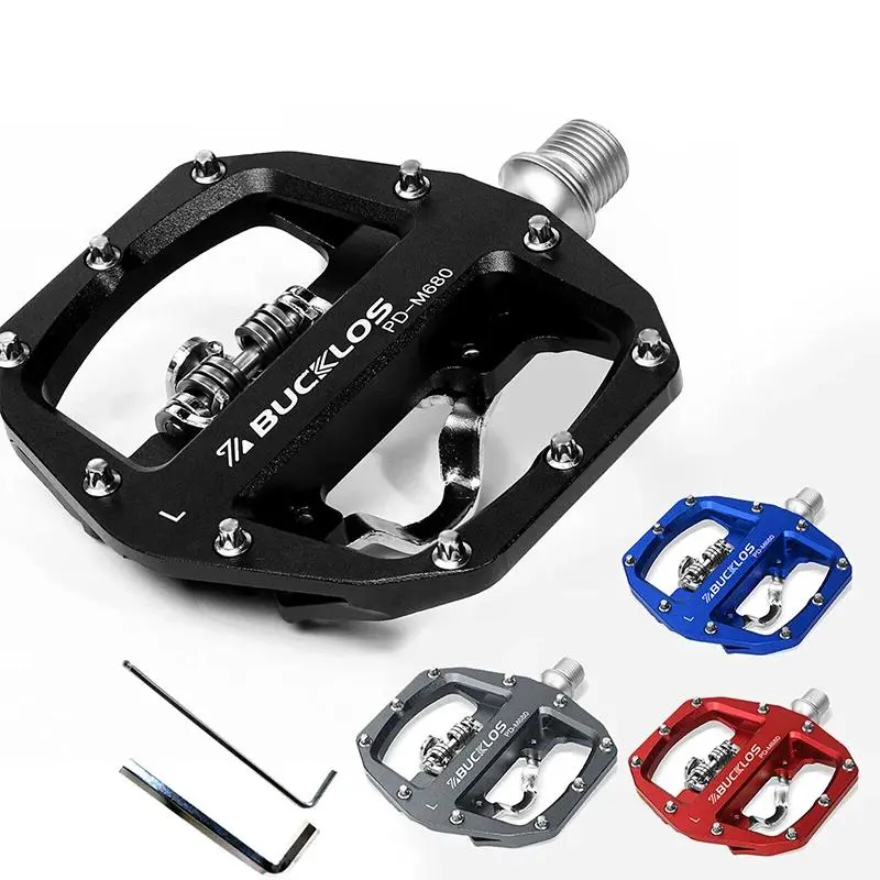 Mountain Bike Pedal, Lightweight Aluminum Alloy Bicycle Pedal, Road Bike Clip Pedal, Bicycle Accessories for Outdoor Cycling