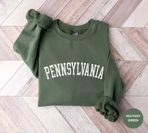 Pennsylvania Sweatshirt, Pennsylvania Shirt, Pennsylvania Crewneck Sweater, US State, Pennsylvania Gift, Soft Unisex Sweatshirt