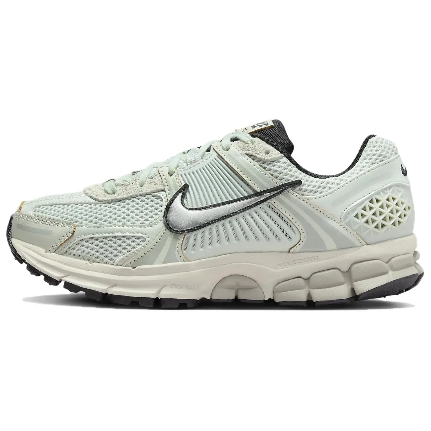 Nike Zoom Vomero 5 Light Silver Chrome Cushioned Low Top Commuter Running Shoes Green Women's FN6742-001