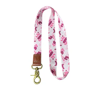 Pink Localflage Long Lanyard