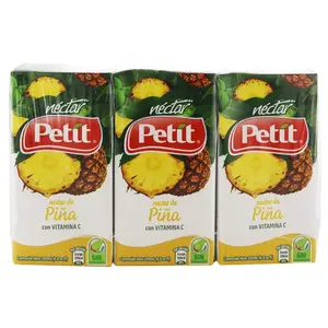 Petit Pineapple Nectar with Vitamin C – 3 Pack 6.8 fl oz Tetra Pak Juice Boxes