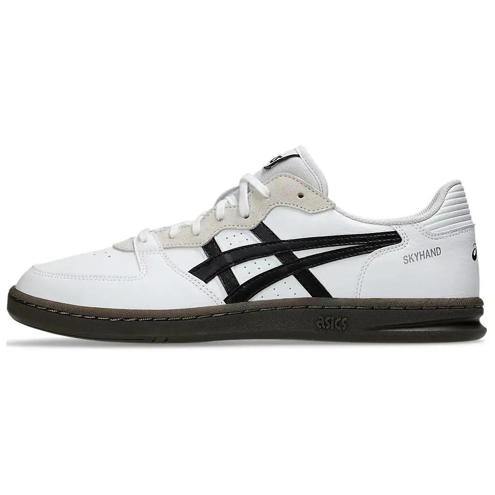 ASICS Skyhand OG White Black Versatile Comfort Low Top Skate Shoes Unisex 1203A451-101