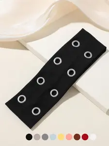 Solid Color Hollow-Out Design Hair Band, Casual Simple Hair Accessories for Women & Girls, Minimalist Headwear for Thick Hair, Elastic Headbands, Grommet Headband