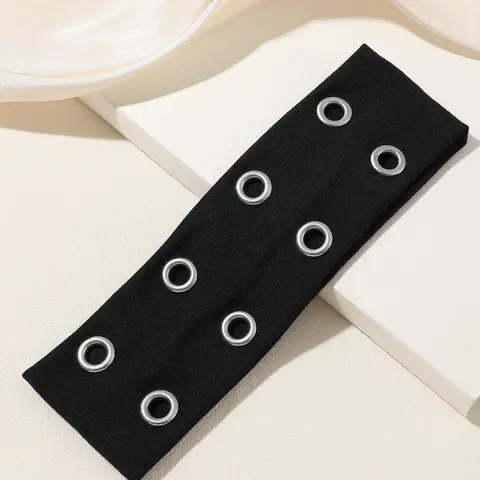 Solid Color Hollow-Out Design Hair Band, Casual Simple Hair Accessories for Women & Girls, Minimalist Headwear for Thick Hair, Elastic Headbands, Grommet Headband, Hairbands, Elastic Hair Accessory