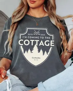 Comfort Color Coming to the cottage cotton shirt, Cozy cabin, Heated Rivalry shirt, funny shirt, Romance Hockey Shirt Sweatshirt