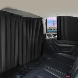 Car Split Sunshade, 4 Counts/set Car Privacy Partition Curtain, Car Interior Insulation, Rear Private RV Sunshade, Collapsible Window Sunshade, Car Accessories