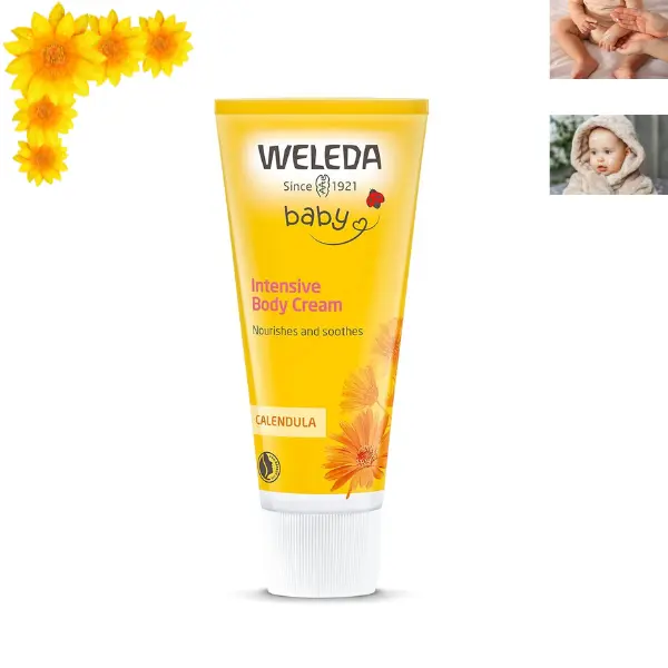 Weleda Calendula Body Cream, Gentle Daily Moisturizer for Dry & Sensitive Skin, Natural Plant-Based Body Care, 2.5 fl oz