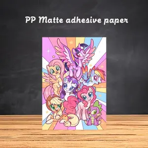 My Little Pony Cartoon Popular Poster Frameless poster pp Matte adhesive paper for Living room hallway bedroom