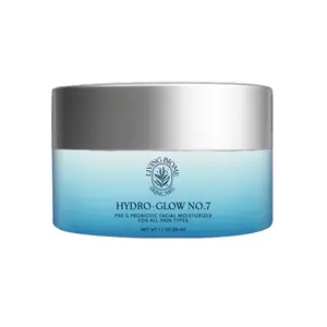 Living Biome Hydro-Glow No. 7 Prebiotic and Probiotic Moisturizer for All Skin Types - Skincare, Comfort Skin Repair Moisture