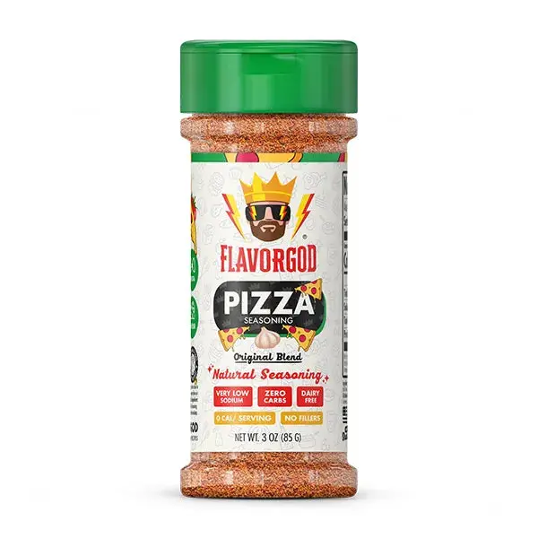 FlavorGod Pizza Seasoning - Great for Chicken, Vegetables, Rice, Steak, Popcorn & Fish - Spice