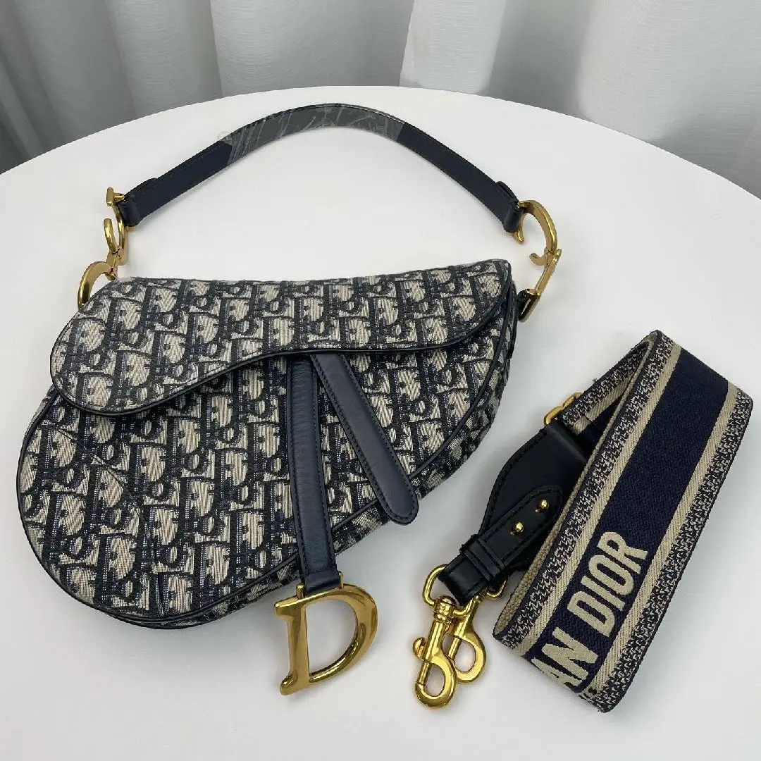 Pre-owned Dior Saddle Bag Medium