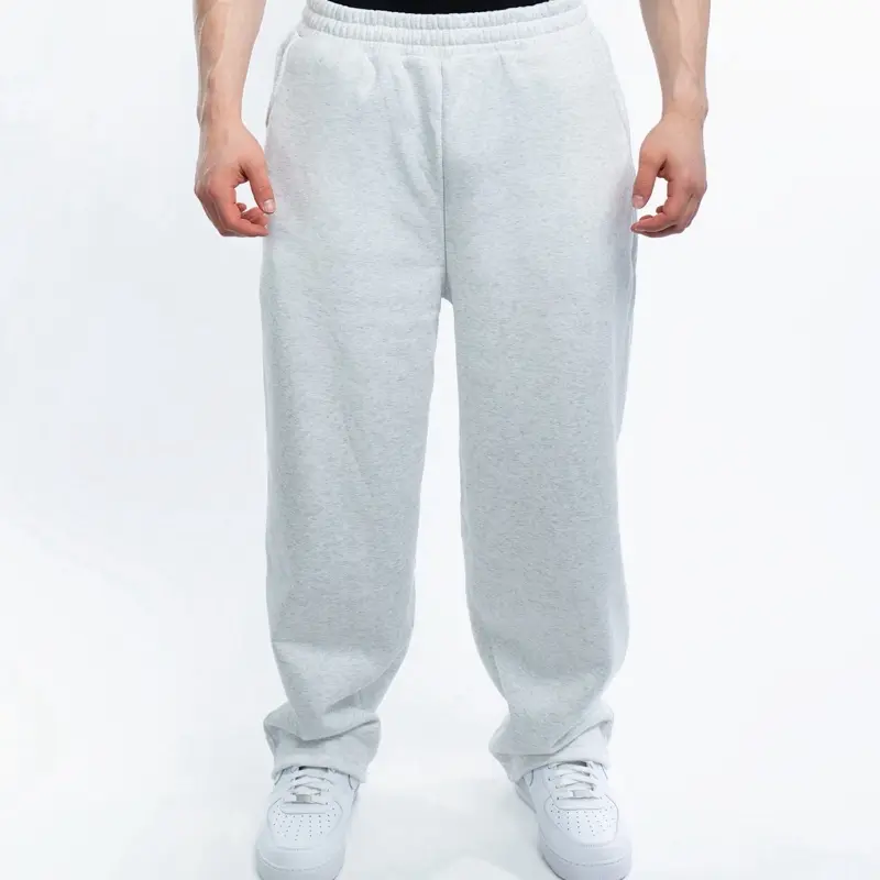 Light Heather Grey Straight Leg