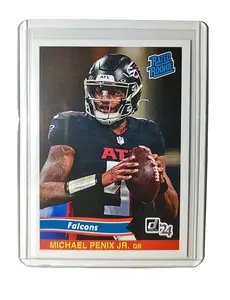Michael Penix Jr. Rookie 2024 Panini Rated Rookie Retro NFL #6 Falcons 1 of 890