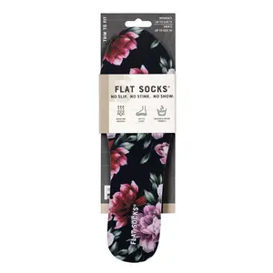 Pink Peony FLAT SOCKS Breathable Fit