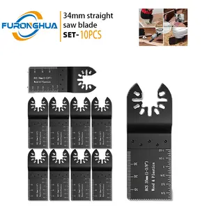 12PCS Oscillating Saw Blades Multi Tool Titanium Coated High Speed Steel Wood Metal Plastic Cutting Durable Universal Fit Renovation Tools Precision Fast Cut