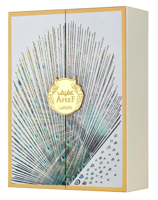 Lattafa Afeef for Unisex Eau de Parfum Spray, 3.4 Ounce / 100 Ml