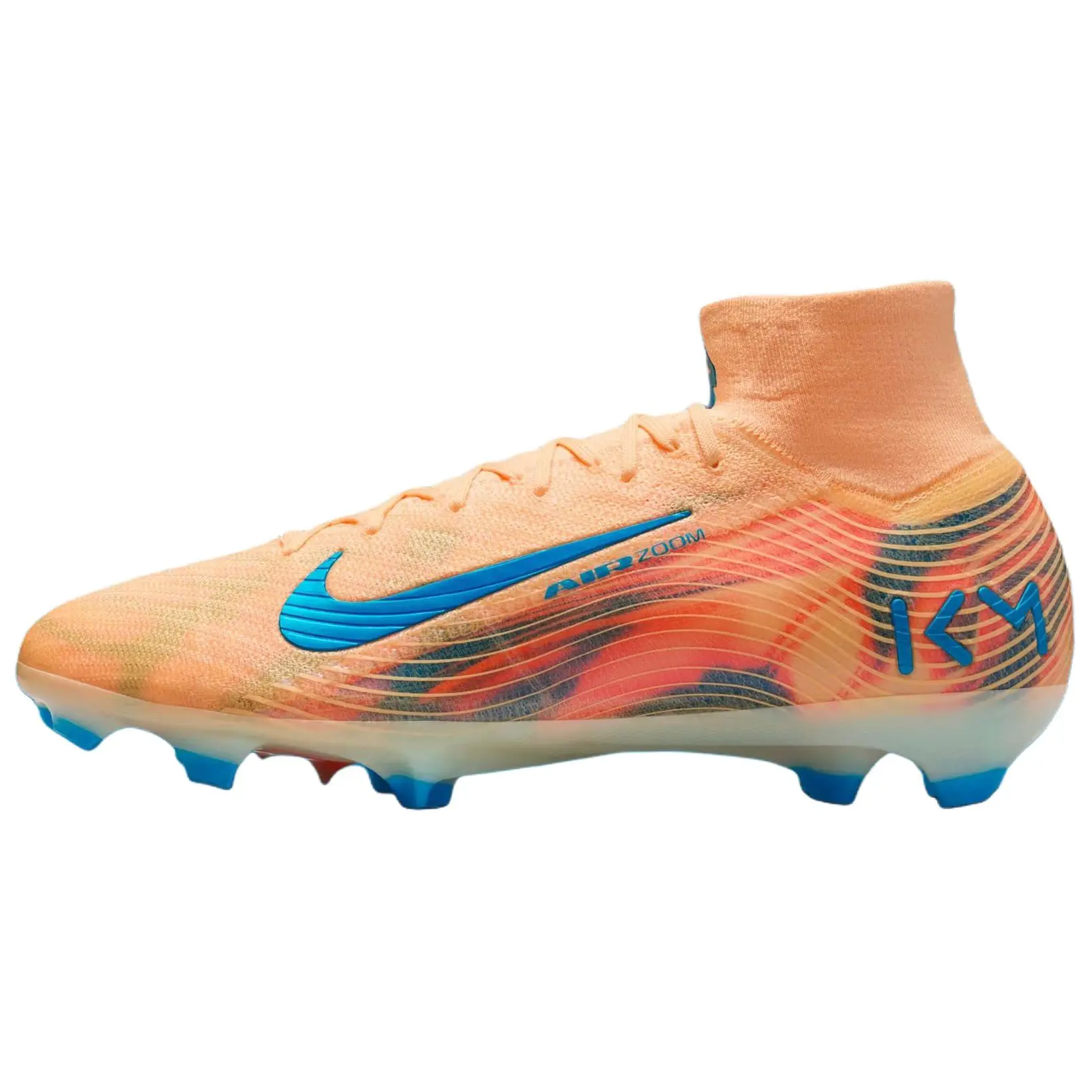 Nike Zoom Mercurial Superfly 10 Elite FG Kylian Mbapp Melon Tint Comfort Soccer Cleats Unisex Igloo Neo Turquoise FQ8692-801