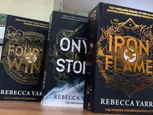 The Empyrean Series 3 Books Collection Set By Rebecca Yarros (Fourth Wing, Iron Flame & Onyx Storm)