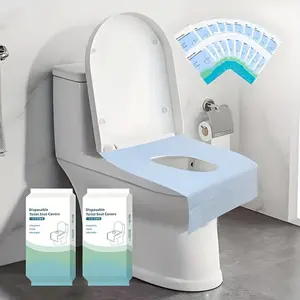 Disposable Toilet Seat Covers 20 40 PCS Waterproof Portable Independent Pack Travel Business Camping Plane Necessity Toilet Mat Bathroom Accessories