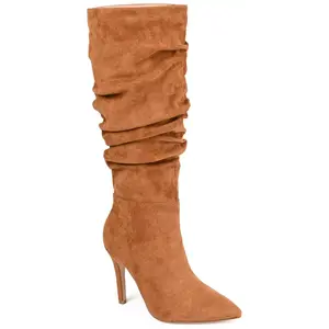 Journee Collection Extra Wide Calf Women's Sarie Boot Cognac 11, Shoe, Footwear