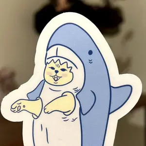 Sticker Hot Hit Cute Cat Sticker, Cat Funny Sticker L3N