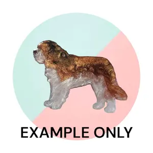 Customizable Resin St Bernard keychain/3D magnet - All Proceeds donated to surgery !