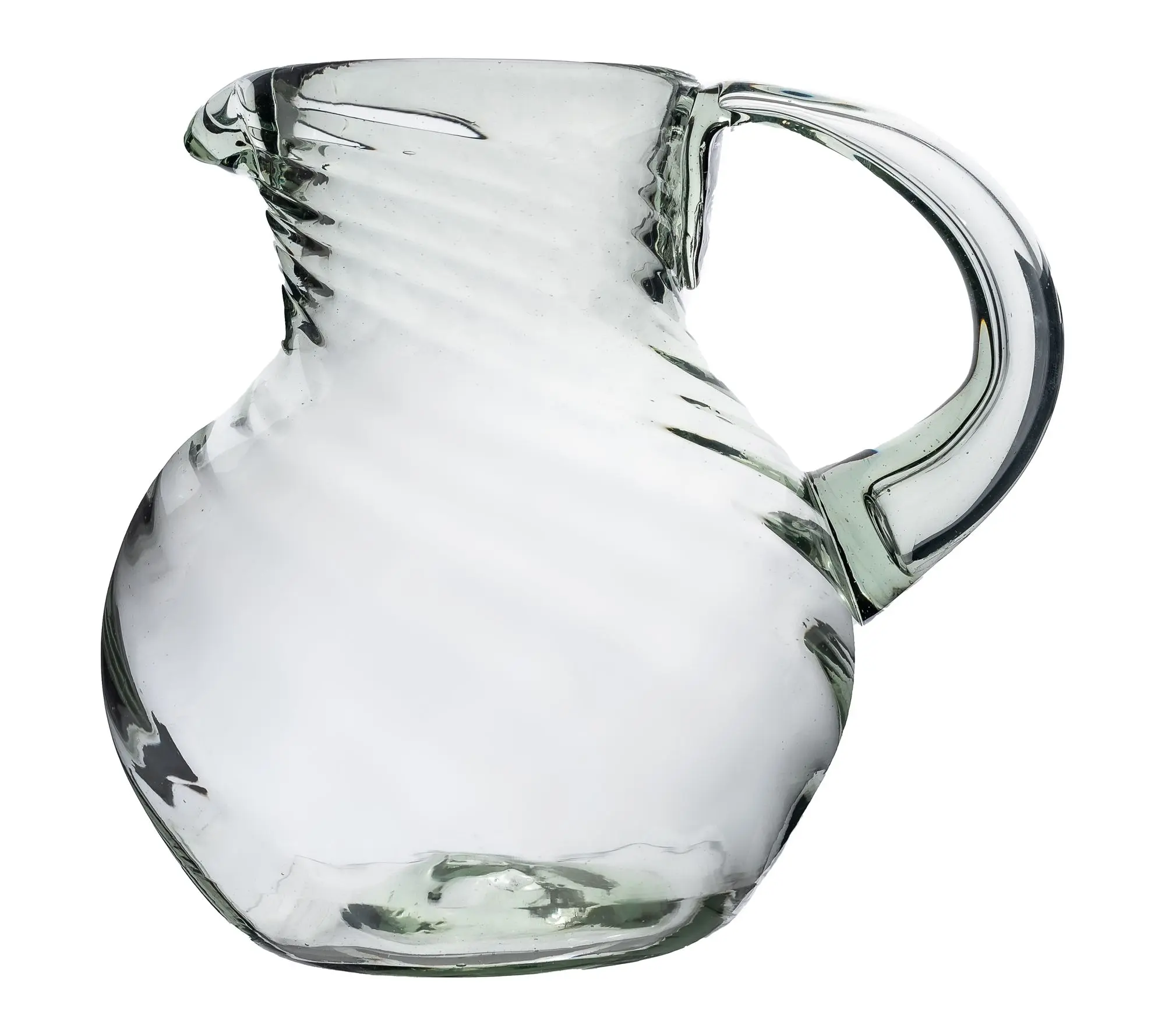 10 Strawberry Street Optic Swirl Mexican Glassware, Pitcher