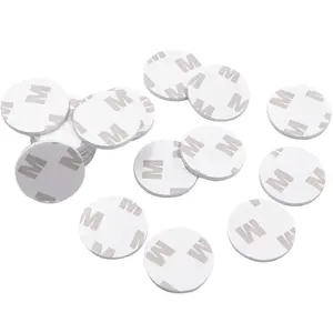 Double Sided Adhesive Pads Round Heavy Duty Sticky Pads Strong Pre-Cut Foam Mounting Tape Waterproof for Walls Pictures Car Home Office (2 x 25mm)