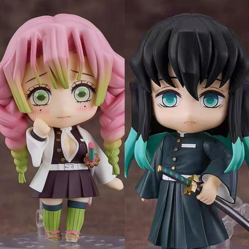 Q Version Nendoroid 2217 Ganlu Temple Glass 2218 Tokito Muichiro Pvc Action Figures Face Replacements Collectible Model Toy Gift