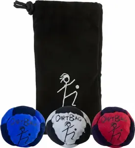 Footbag Hacky Bag Set, 2026 Upgraded Soft Plush Footbags, Durable Fleece Juggling Balls, Vibrant Sports Design, Indoor Outdoor Play, Coordination Training & Party Favors