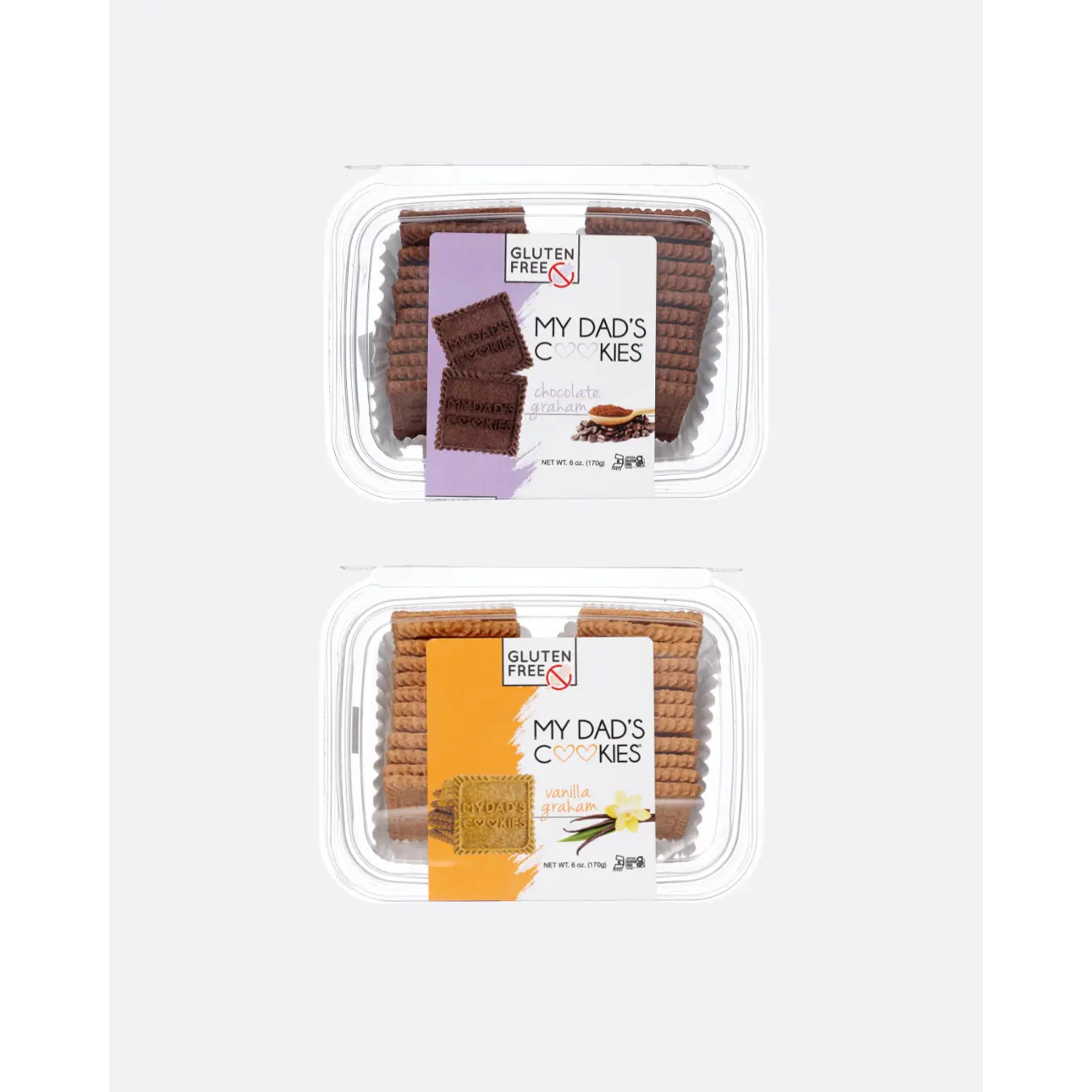 The Grahams 6oz Assortment 2 Count  - Chocolate & Vanilla Cookies - Gluten Free, Dairy Free, Nut Free, & Kosher