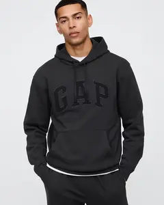 Adult Relaxed Gap Logo Hoodie_Black Moonless Night