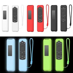 Silicone TV Remote Controller Cover with Lanyard Shockproof Protective Case for Samsung BN59-01432A/BN59-01480L