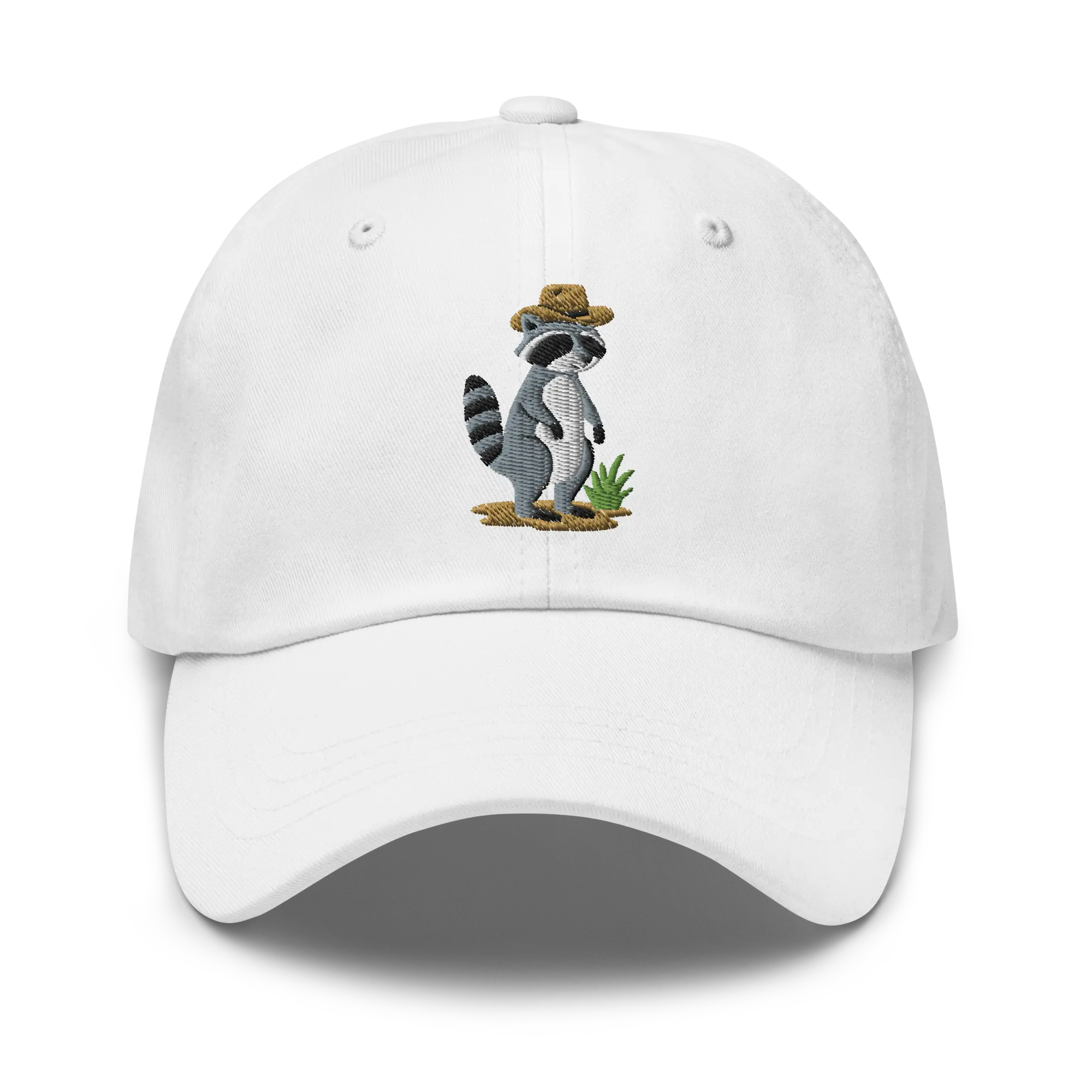 Howdy Partner Raccoon Embroidered Hat