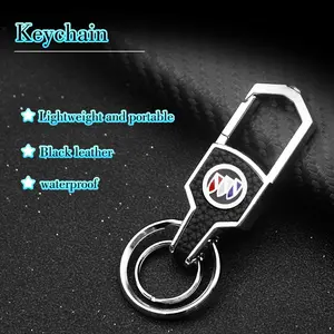 Buick Metal Keychain, High-End Car Logo Key Holder, Dual Key Ring Design, Premium Alloy Key Chain, Universal Motorcycle & Car Accessory