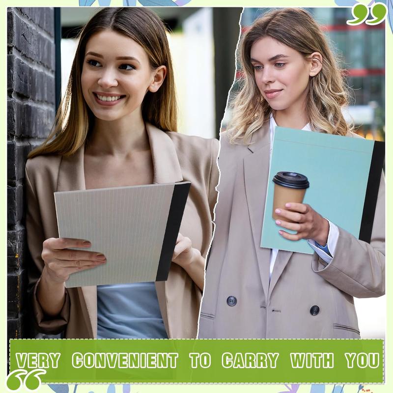 11" x 9.5" Legal Pads College Ruled Notepad Landscape Notebook Horizontal Lined Notebook 80 Gsm Assorted Colors Paper Pastel Writing Pads for School Office, 40 Sheet ( Color,6 Pcs)