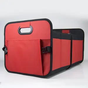 Modular Compartments Car Trunk Organizer - Reinforced Handles & Stitching, Heavy-Duty Fit for SUVs Sedans Vans